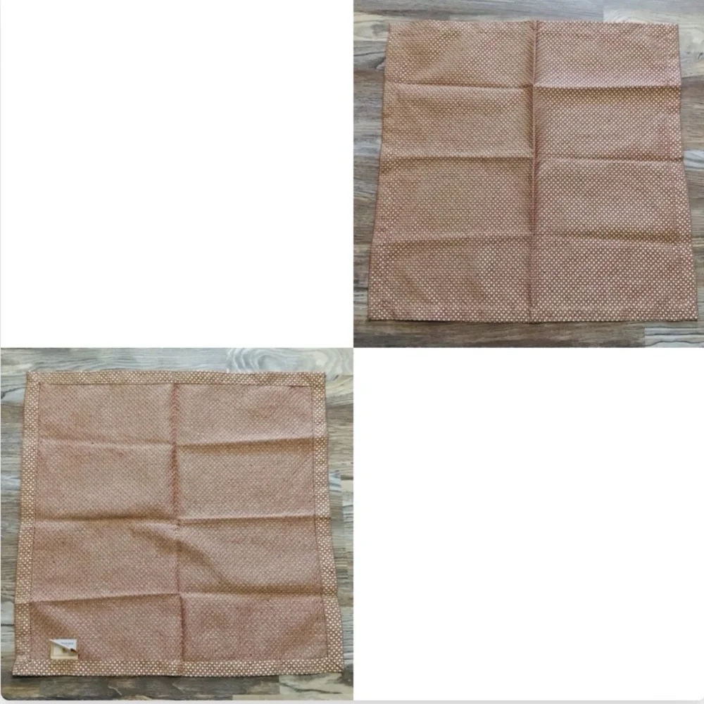 Waterford Wine and Gold Cloth Basketweave Napkins set of 11